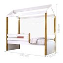 Ver imagem 3 de Cama Montessori Cabana Solterio com Cordão LED