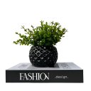 Ver imagem 1 de Decoração 2 Peças Livro Porta Objetos e Vaso Preto 3d