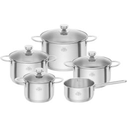 Jogo de Panelas em Aço Inox 5 Pçs Ballarini Zwilling Ancona - 1