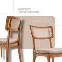 Ver imagem 4 de Conjunto 2 Cadeiras de Madeira Viena Brisa/cinamomo Imbuia