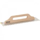 Ver imagem 1 de Desempenadeira de aço dentada com cabo de madeira 120 mm x 480 mm Vonder