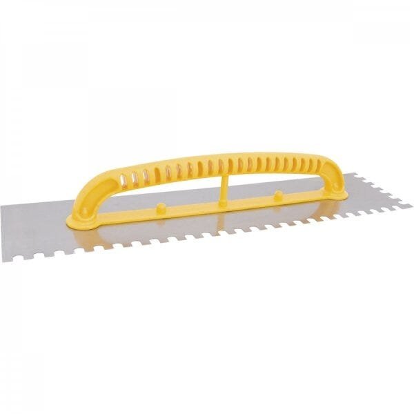 Desempenadeira de aço dentada 120 mm x 480 mm Vonder - 1