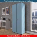 Ver imagem 7 de Armário Alto 2 Portas Pandin 80 Cm (largura) Inmetro Estrutura e Portas Aço Azul Dali C/ Chave