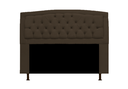 Ver imagem 2 de Cabeceira Geovana e Calçadeira Veneza para Quarto Casal 140cm Suede Marrom