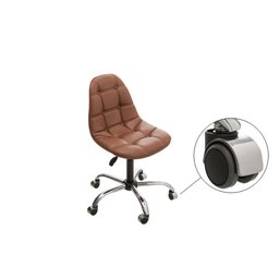 Cadeira Home Office Eames Botone Rodinha para Piso Laminado - 2