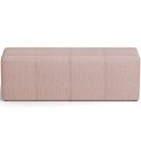 Ver imagem 2 de Kit Cabeceira Cama Box King 195cm com Calçadeira Roma W01 Linho Rosê - Lyam Lyam Decor