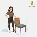 Ver imagem 7 de Kit 2 Cadeiras de Jantar Dora Linho Verde - Loja Sheep