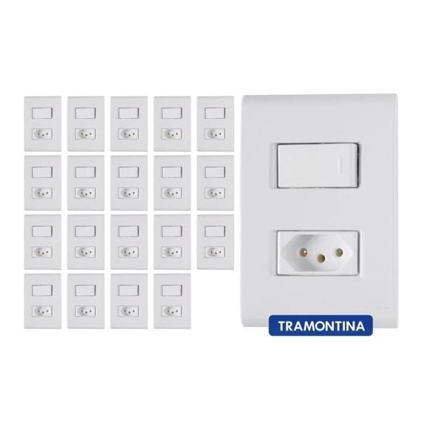 20 Conjuntos de Interruptores e tomadas 2P+T 10A 250V 4x2 Liz Tramontina - 4