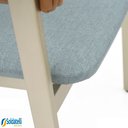 Ver mais imagens de Cadeira Coller Aço Champanhe Encosto Estofado - Datteli Design