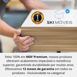 Mesa Escrivaninha com Gaveta Estilo Industrial Moderna 100% Mdf e Aço:branco com Preto - 6