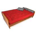 Ver imagem 3 de Sofá Cama Paris Acquablock Vermelho em Madeira Maciça Alto Padrão