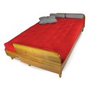 Ver imagem 7 de Sofá Cama Paris Acquablock Vermelho em Madeira Maciça Alto Padrão