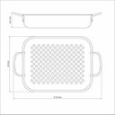 Ver imagem 2 de Grelha Retangular Em Alumínio Anodizado 28cm Tramontina