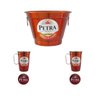 Conjunto 1 Balde com 2 Canecas e 2 Porta Copos Petra - 1