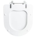 Ver imagem 5 de Assento Sanitário Tampa de Vaso Branco Resina Poliester Smart para Bacia Celite