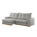 Ver imagem 3 de Sofá Argo Linho 02 Módulos 80 Cm B25cm Meu Sofá Online A230 Linho Cinza