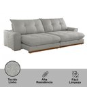 Ver imagem 5 de Sofá Argo Linho 02 Módulos 80 Cm B25cm Meu Sofá Online A230 Linho Cinza