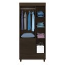 Ver imagem 3 de Guarda Roupa Infantil/Juvenil Ane 3 Portas Ébano - Bela Móveis