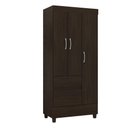 Ver imagem 1 de Guarda Roupa Infantil/Juvenil Ane 3 Portas Ébano - Bela Móveis