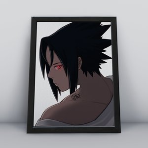 Quadros Decorativa de Parede para Quarto e Sala Tema Akatsuki Naruto Shippuden Sasuke Naruto Uzumaki
