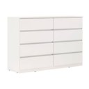 Ver imagem 2 de Cômoda Casal Sintra 8 Gavetas Branco Demóbile