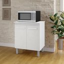 Ver imagem 1 de Balcão Multiuso 2 Portas Serena 70cm - Branco Móblis