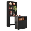 Ver imagem 3 de Mesa Bancada Gourmet para Cozinha Salt Preto Z06 - Mpozenato
