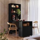 Ver imagem 1 de Mesa Bancada Gourmet para Cozinha Salt Preto Z06 - Mpozenato
