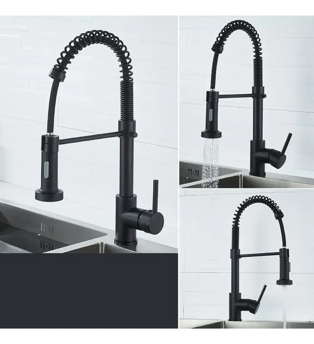 Torneira Gourmet Inox 50cm Sn02 Snel Premium Modelo: Bancada Cor: Preto - 10