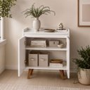 Ver imagem 2 de Aparador Buffet 60cm MDF Branco Madri - On Móveis