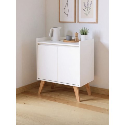 Aparador Buffet 60cm MDF Branco Madri - On Móveis