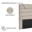 Ver imagem 3 de Cabeceira Queen 160 cm Greta Suede - SSX Multicoisas - Cinza