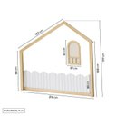 Ver imagem 4 de Cama Montessoriana Wave Casal e Moldura com LED New Garden Casatema MadeiraOriginals Marrom/Branco