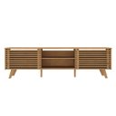 Ver mais imagens de Rack Tv 75 Ripado Bancada Madeira Sala 2 Portas Madeirado Rian Idimex