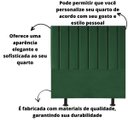Ver imagem 5 de Cabeceira Estofada Cama Box Solteiro 90 Cm Laura Suede:verde