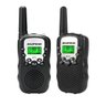 Kit 2 Mini Walkie Talkies Baofeng BF-T3 Rádios Comunicadores 22 Canais Longo Alcance 3km:Preto/Ùnico - 1