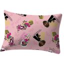 Ver imagem 1 de Fronha Portallar Malha Estampada Lol OMG Glam 48cmx68cm Rose