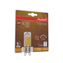 Lâmpada Led Avant Luxpin Retrô G9 2W 127V 2200K Âmbar - 3