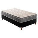 Ver imagem 1 de Cama Box Solteiro: Colchão Anatômico Paropas D45/ep Confort Mega Firme + Base Black(88x188)