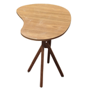 Ver imagem 5 de Mesa de Jantar Orgânica Escritório 2 Lugares 90x60 Cozinha Pequena Base de Madeira Freijó