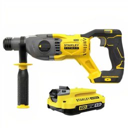 Martelete Perfurador Rompedor SDS Plus Com Bateria 2.0 Ah 20v Max SBH900 STANLEY-Bivolt - 2