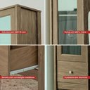 Ver imagem 3 de Cristaleira 1 Porta Vidro 1 Gaveta 180x43 Cm E962 Diamond Dtall Diamond