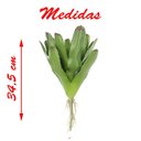 Ver imagem 3 de Kit 4 Bromélia Planta Artificial Plástico 34,5cm