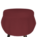 Ver imagem 5 de Kit 1 Poltrona Com 1 Puff Pés Palito Salão de Beleza Pétala Suede Vermelho Bordo - LM DECOR