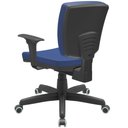 Ver imagem 6 de Cadeira de Escritório Executiva Office Base Giratória Preto Baixa Flexi P03 Vinil Azul - Lyam Lyam D