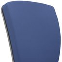Ver imagem 7 de Cadeira de Escritório Executiva Office Base Giratória Preto Baixa Flexi P03 Vinil Azul - Lyam Lyam D