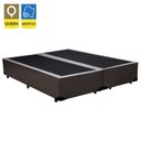 Ver imagem 2 de Cama Box Queen Bipartido Sintético Marrom Emth 158x198x40