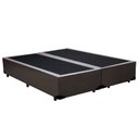 Ver imagem 1 de Cama Box Queen Bipartido Sintético Marrom Emth 158x198x40