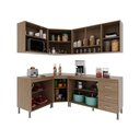 Ver imagem 2 de Cozinha Modulada Completa Fidelitá Paris 6 Peças 340cm 12 Portas 3 Gavetas com Tampo