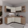 Cozinha Modulada Completa Fidelitá Paris 6 Peças 340cm 12 Portas 3 Gavetas com Tampo - 1